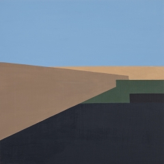 ©Mona Radziabari, Less is enough, Acrylic on wood, 50x50 cm, 2023