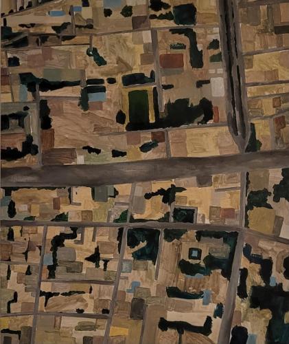 ©Mona Radziabari, 33days and 13 hours, Acrylic on canvas, 2023