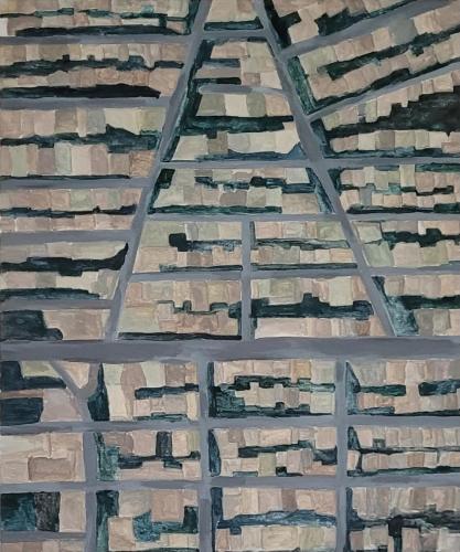 ©Mona Radziabari, 33days and 13 hours, Acrylic on canvas, 60x50cm,2023